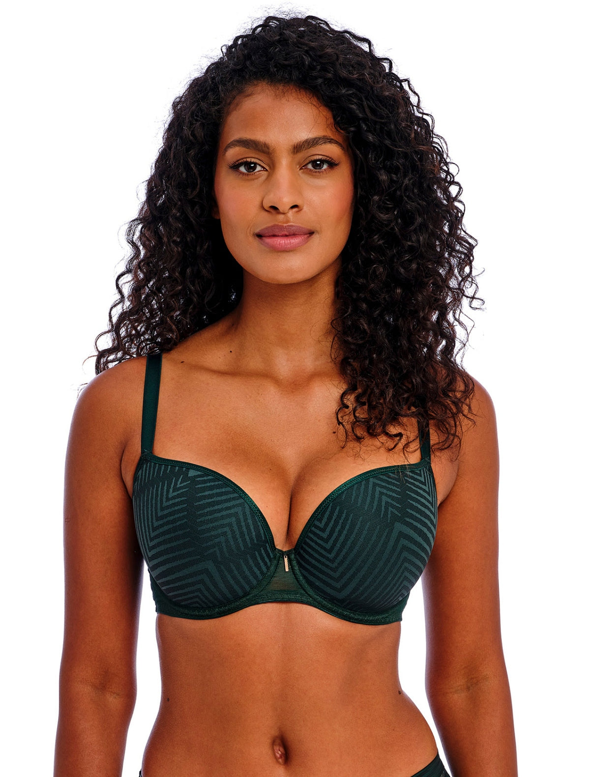 Freya Tailored T-Shirt Bra AA401131 Deep Emerald Green