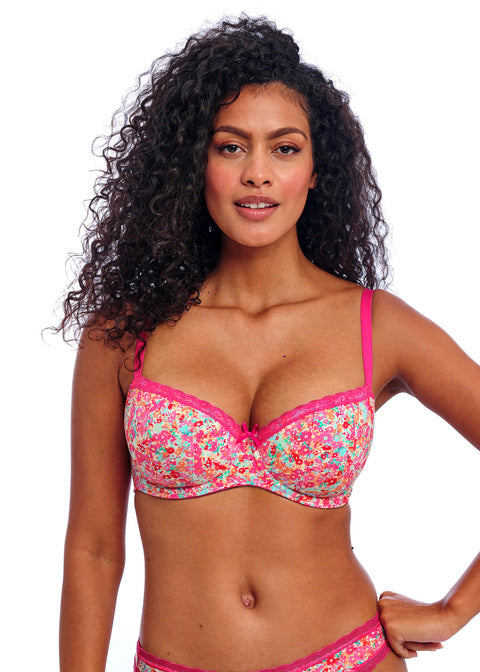 Freya Flirt Hot Pink Uw Padded Half Cup Bra