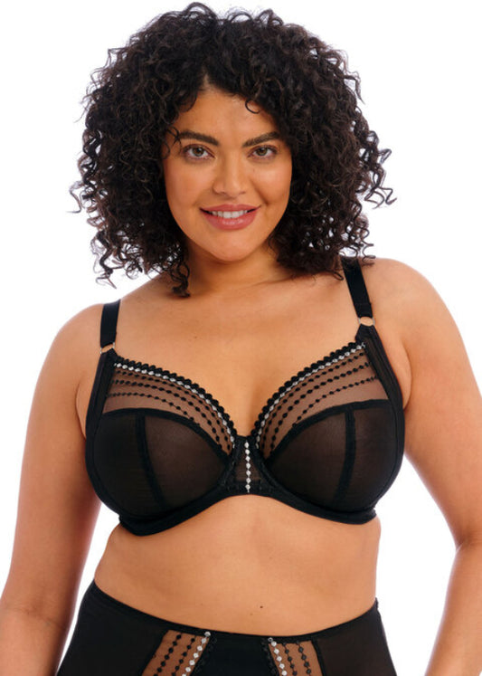 Matilda Plunge Underwire Bra in Black