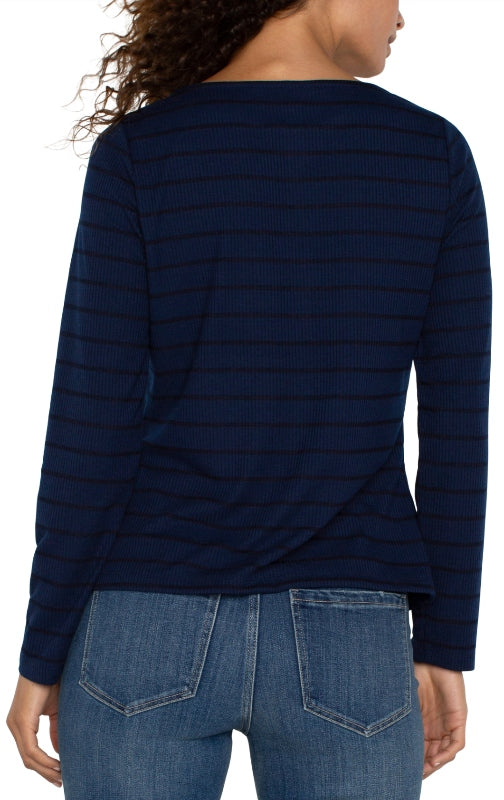 Long Sleeve Miter Knit Top