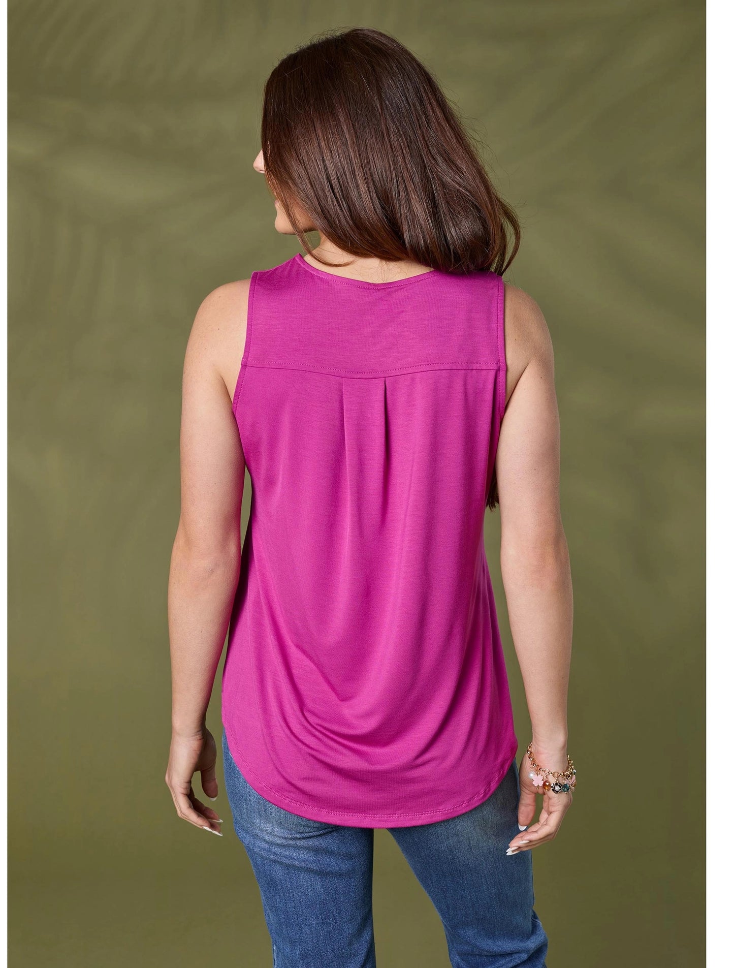 Erin Pleat Back Tank