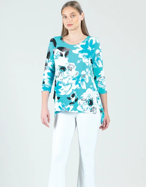 Parachute Hem Tunic - Floral Petal