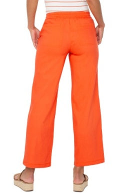 Pull on Drawstring Wide Leg Pants