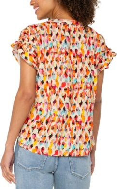 Short Sleeve Popover Dolman Top