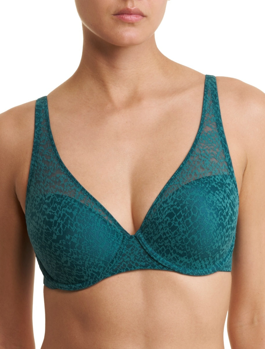 Pretty Smooth Full Fit Contour Underwire Bra in Emerald Blue