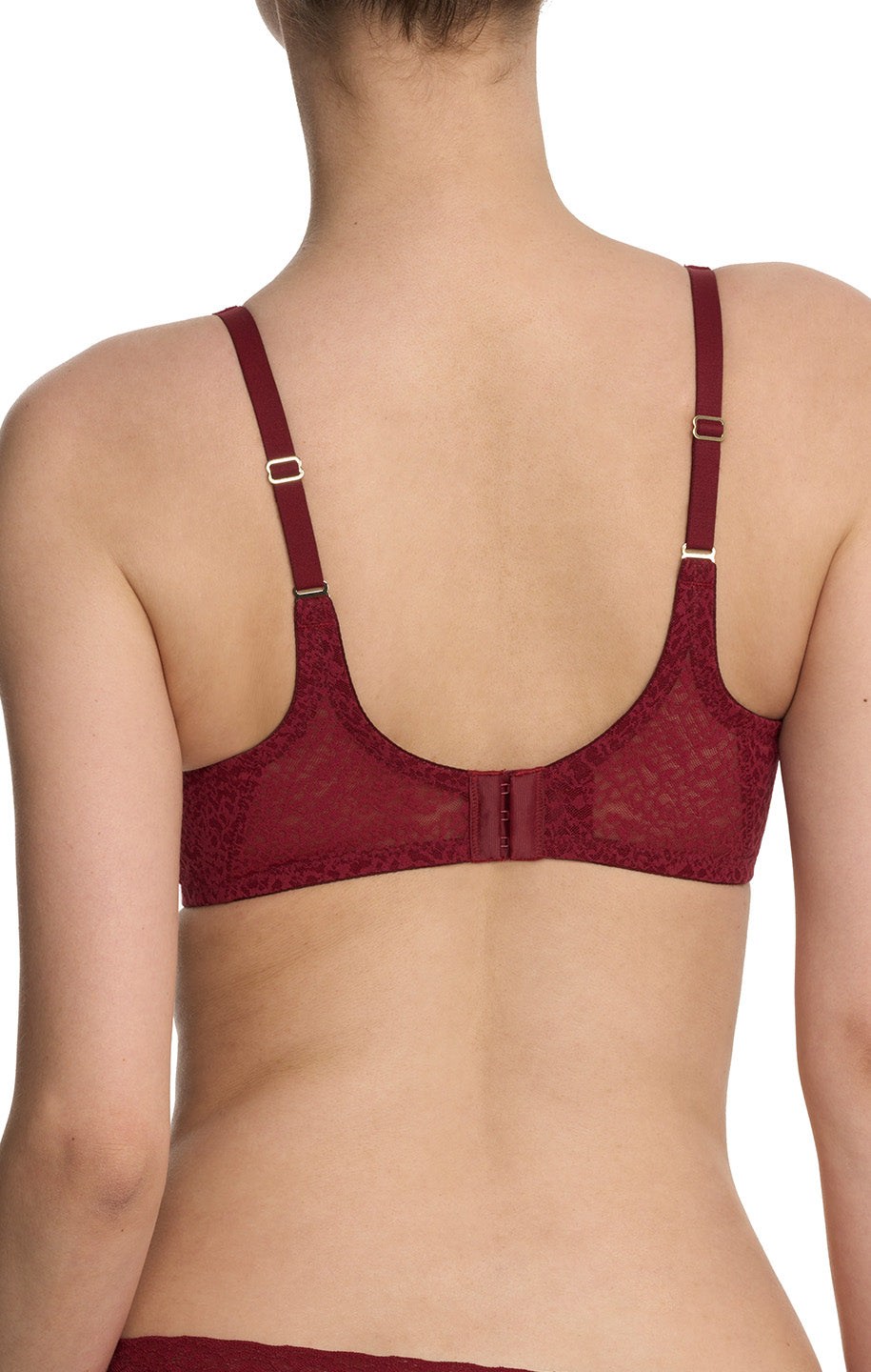 Pretty Smooth Full Fit Contour Underwire Bra in Dark Red