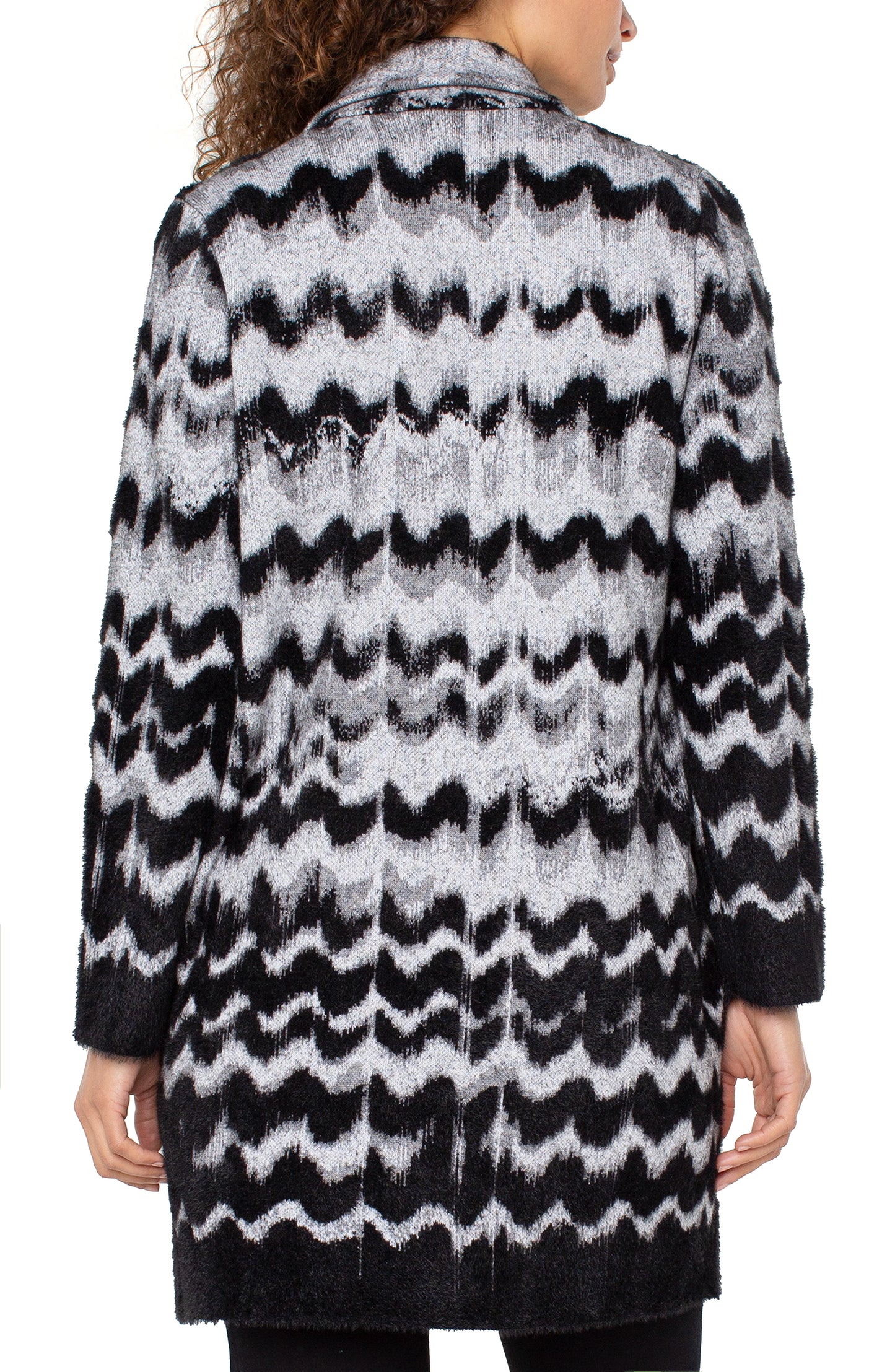 Long Sleeve Open Front Sweater Coat