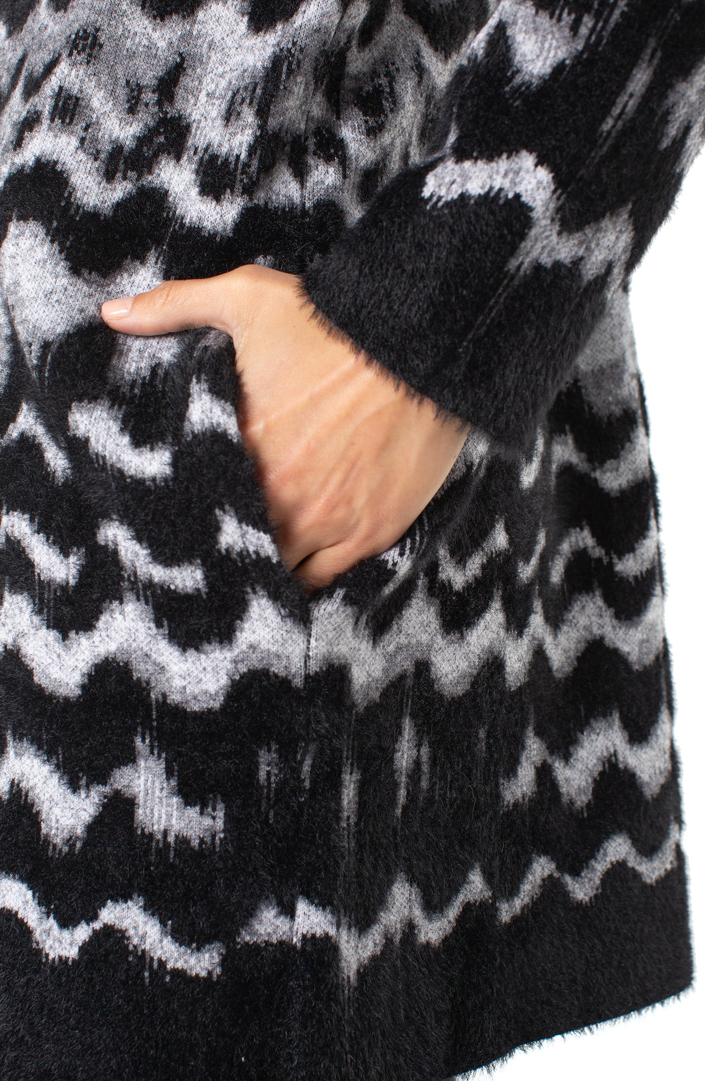 Long Sleeve Open Front Sweater Coat
