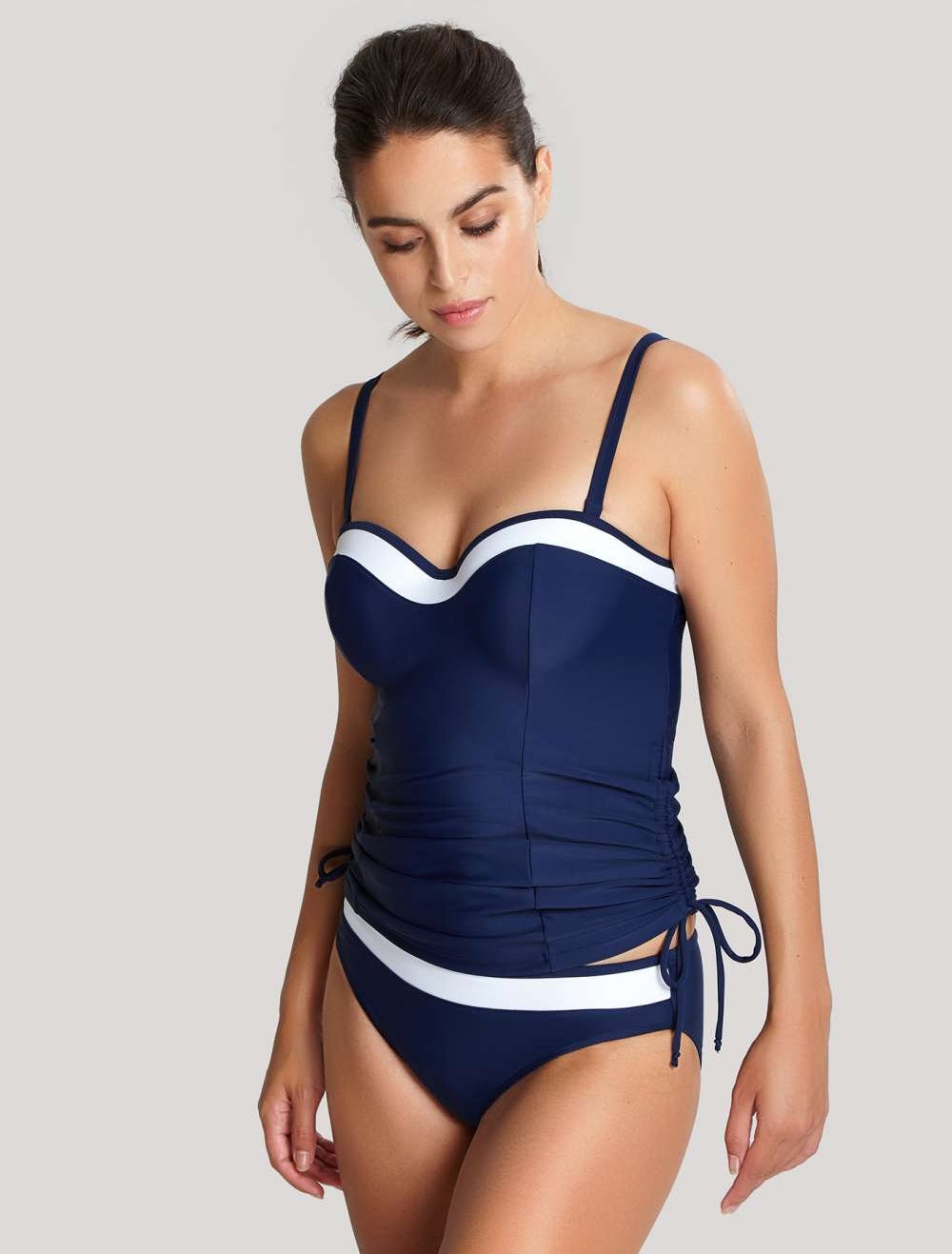 Panache Anya Cruise Navy White Bandeau Tankini SW1091