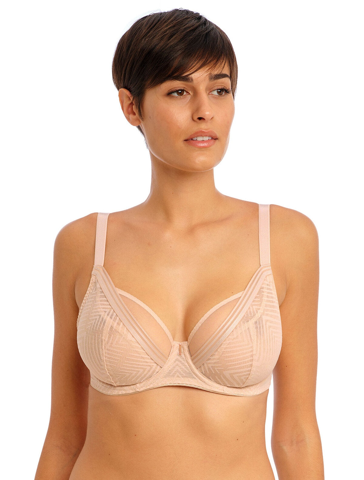Tailored Underwire High Apex Plunge Bra