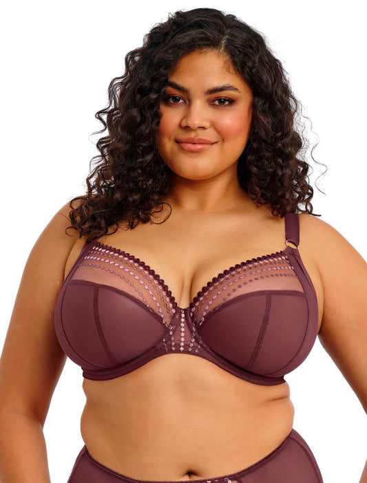 Matilda Underwire Plunge Bra in Sugarplum