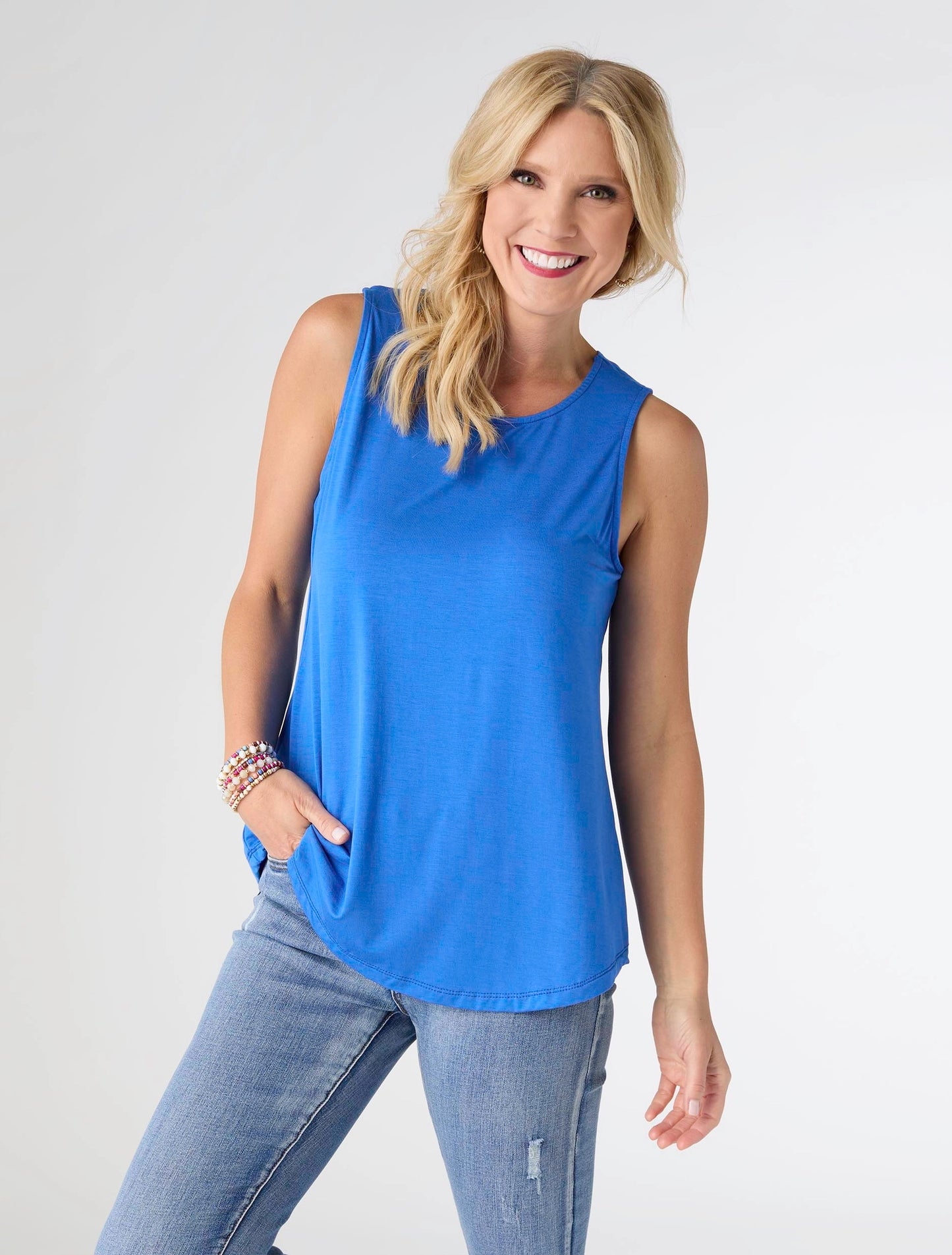 Erin Pleat Back Tank