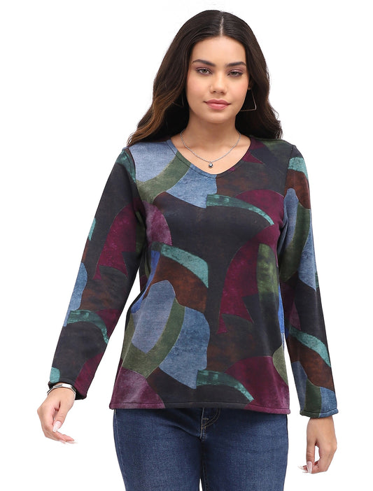 Jackie Long Sleeve Knit Reversible Top
