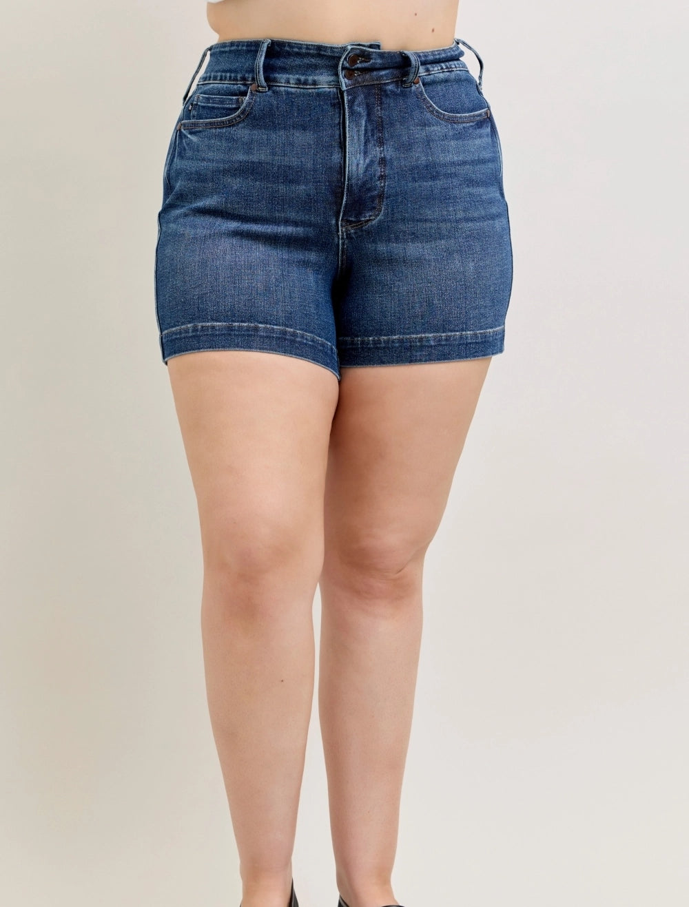 High Waisted Tummy Control Slim Shorts