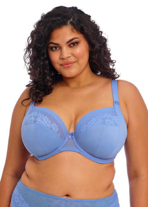 Nerina Cornflower Uw Plunge Bra - Stretch