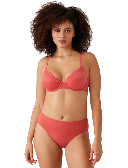 Perfect Primer Underwire T-Shirt Bra in Mineral Red