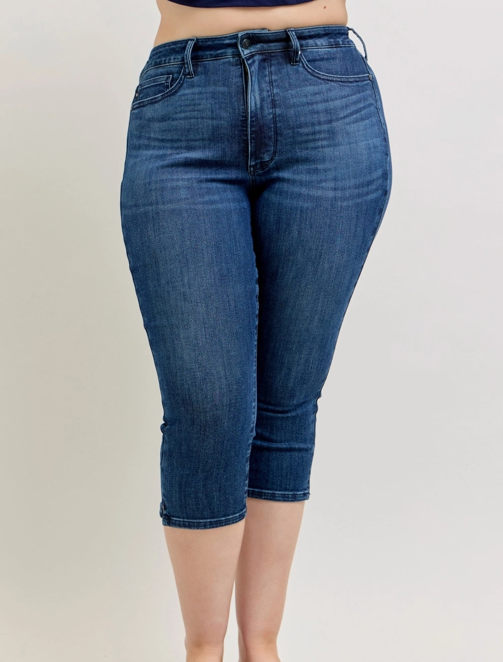 High Waisted Tummy Control Capris