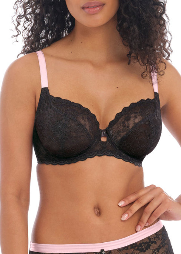 Offbeat Gate Back Underwire Plunge Bra