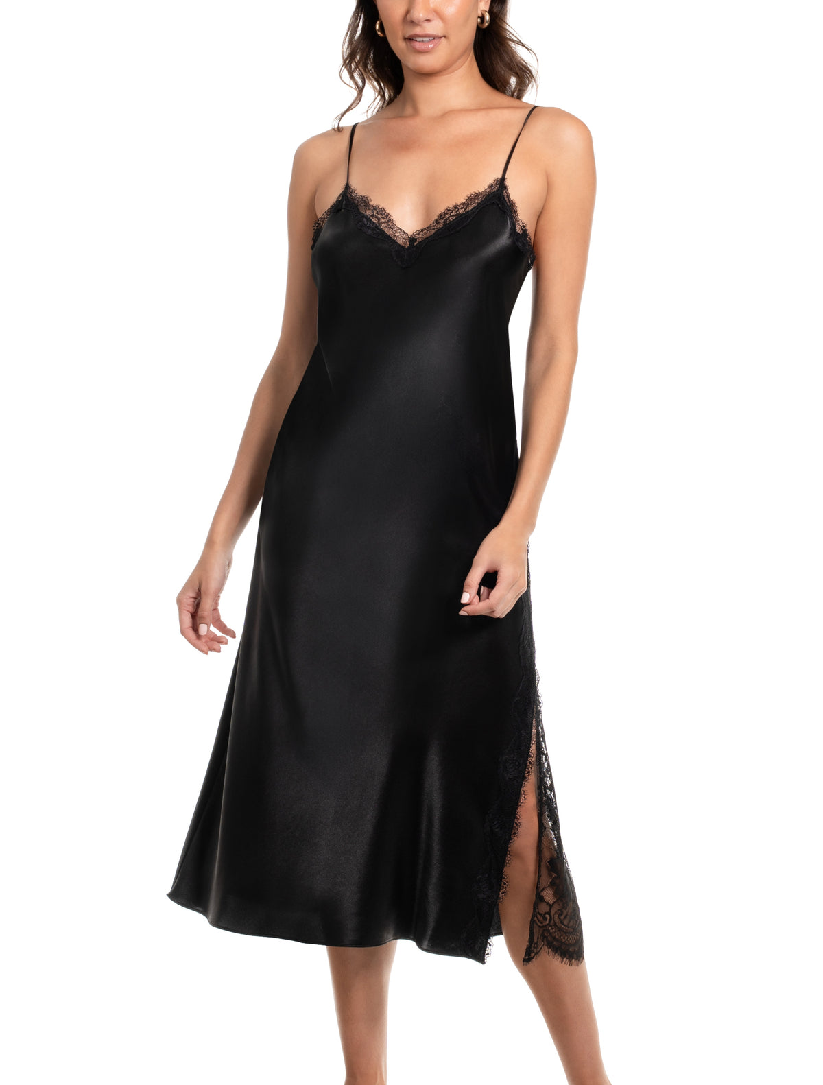 Britta Satin and Lace Gown
