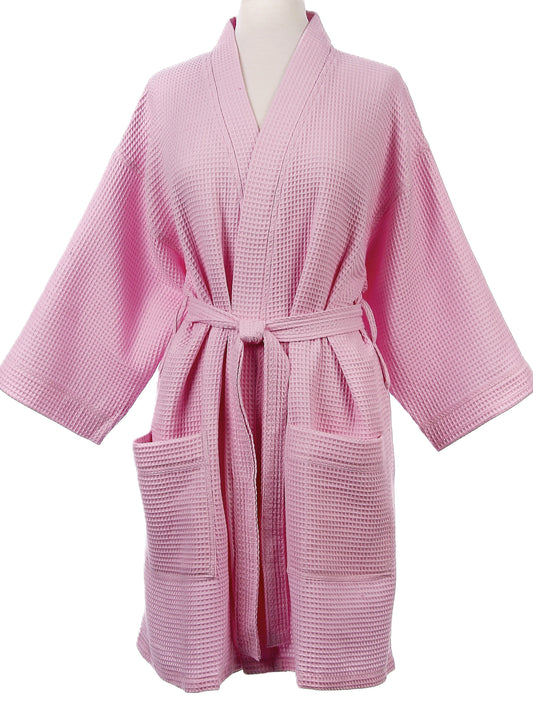 Waffle Weave Short Robe
