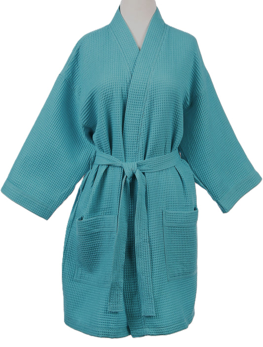 Waffle Weave Short Robe