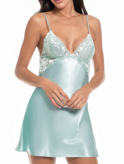 Lillie Stretch Satin Chemise