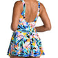 Sunset Isle Surplice Swim Dress One Piece