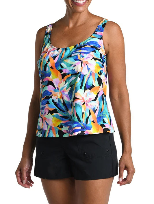 Sunset Isle Scoop Neck Tankini Top