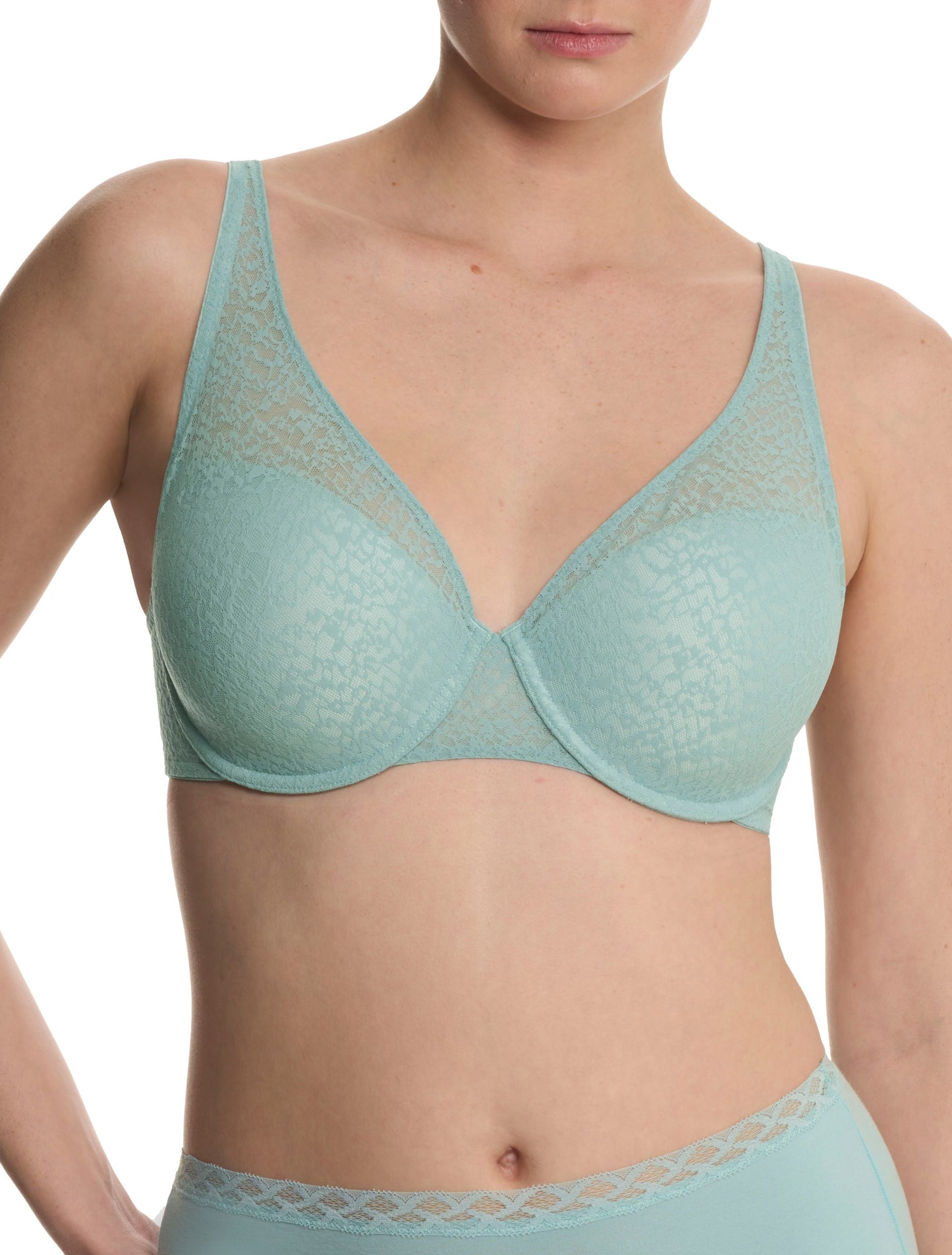 Pretty Smooth Full Fit Contour Underwire Bra in Blue Meadow