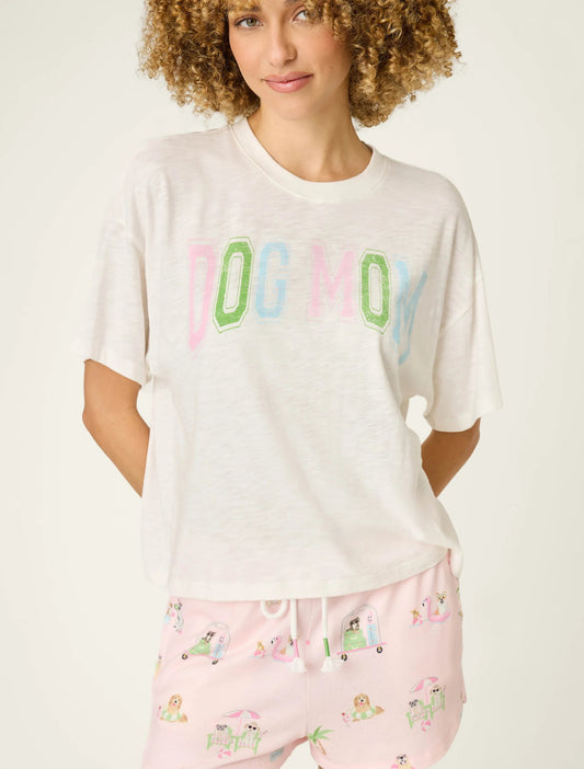 Pupcation Palms Dog Mom Graphic Tee