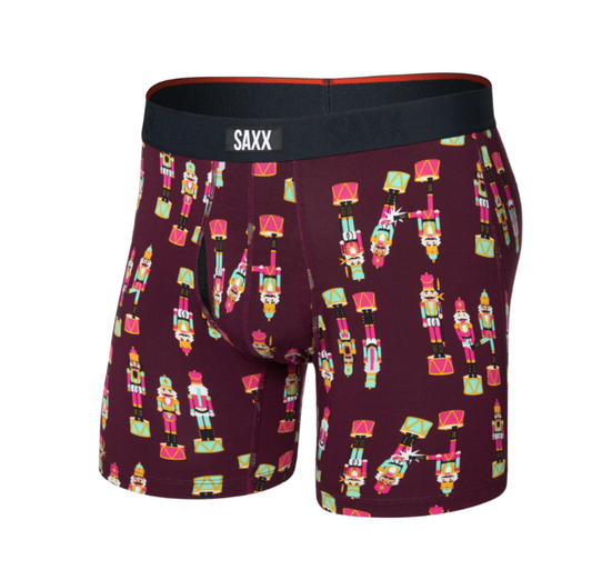 Vibe Xtra Soft Comfort Boxer Brief in Nutcracker Maroon