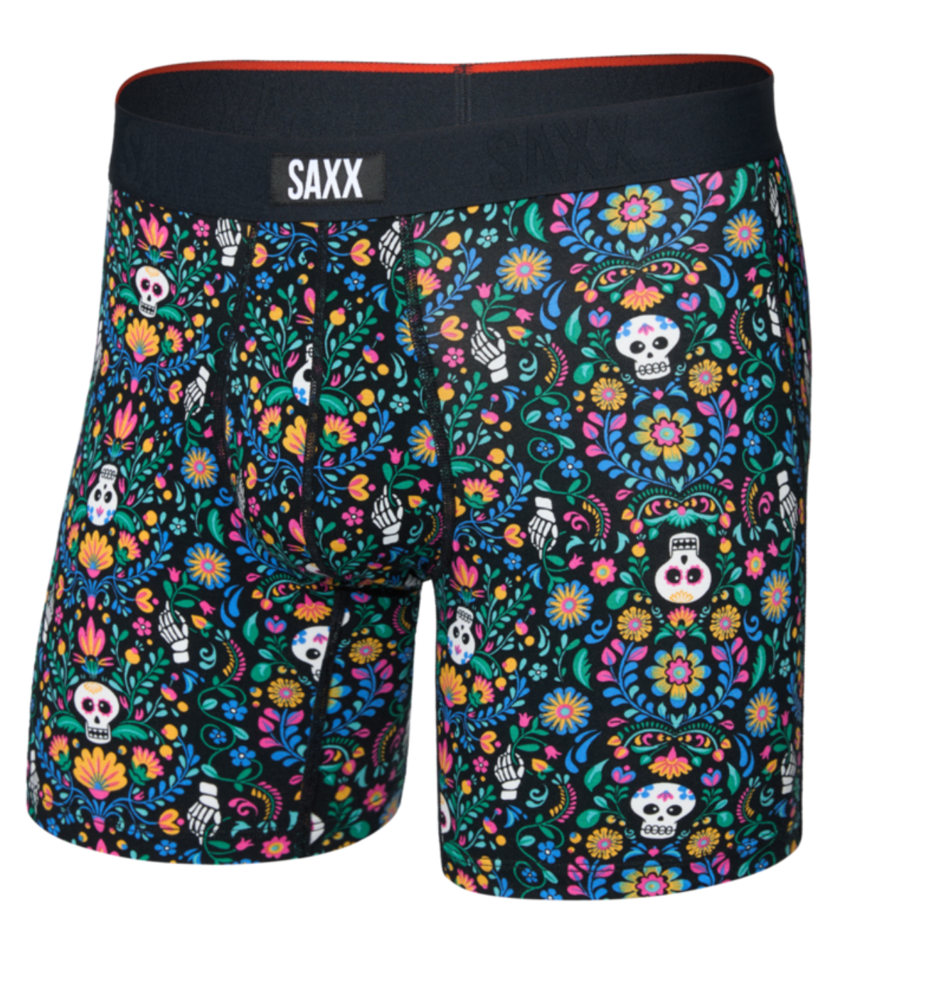 Vibe Xtra Soft Comfort Boxer Brief in Skull Garden