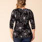 Femme Fatale Faux Wrap Top - Plus Size