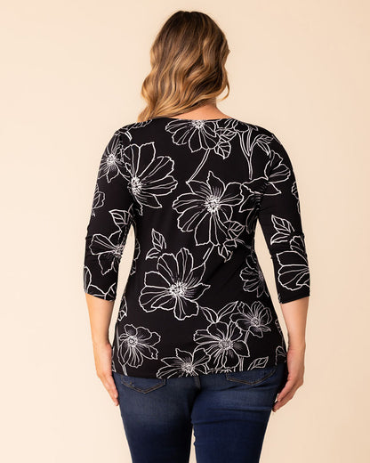 Femme Fatale Faux Wrap Top - Plus Size