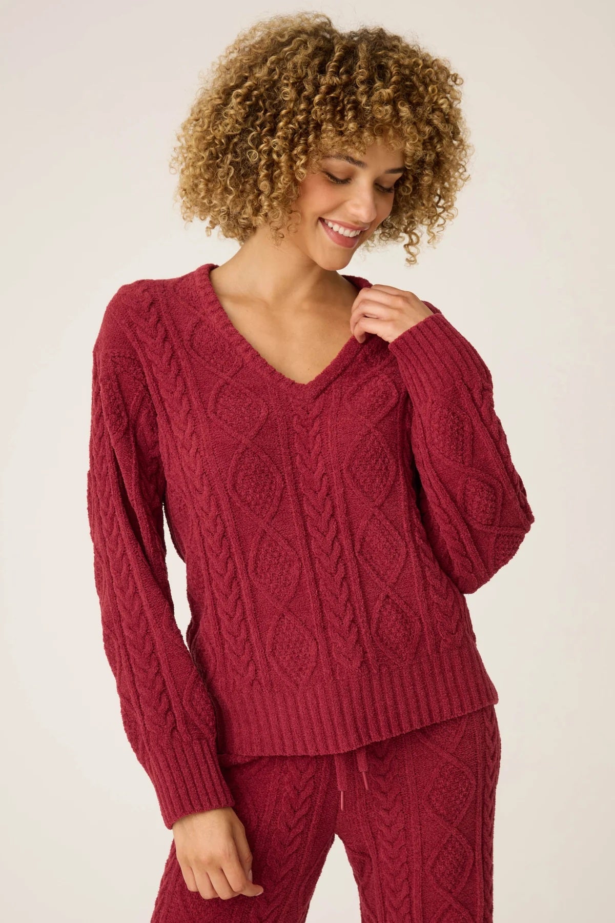 Longsleeve Cozy Chenille Cable Knit