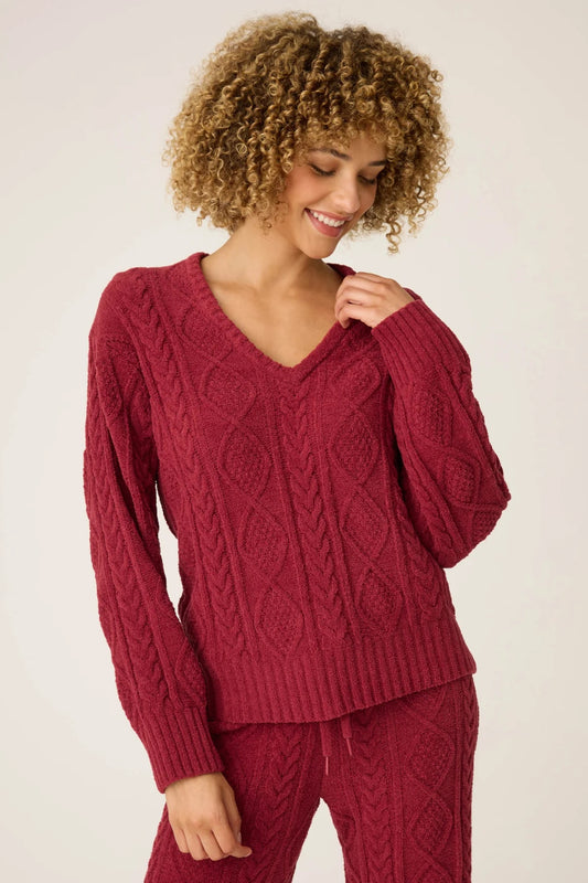 Longsleeve Cozy Chenille Cable Knit