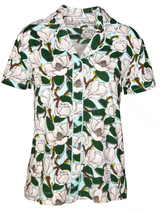 Magnolia Notch Collar Top