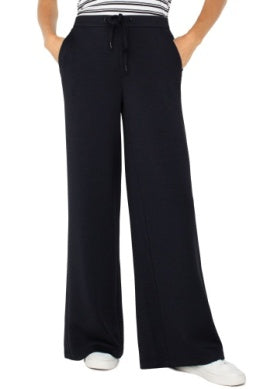 Liverpool Pull On Wide Leg Cloud 9 Trouser with drawstring Black