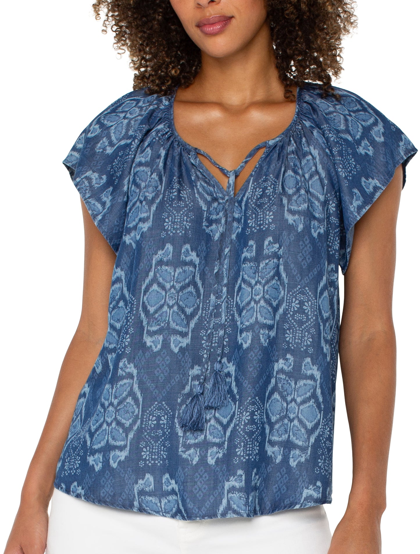 Flutter Sleeve Woven Top