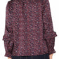 Long Sleeve Woven Blouse w/ Ruffles