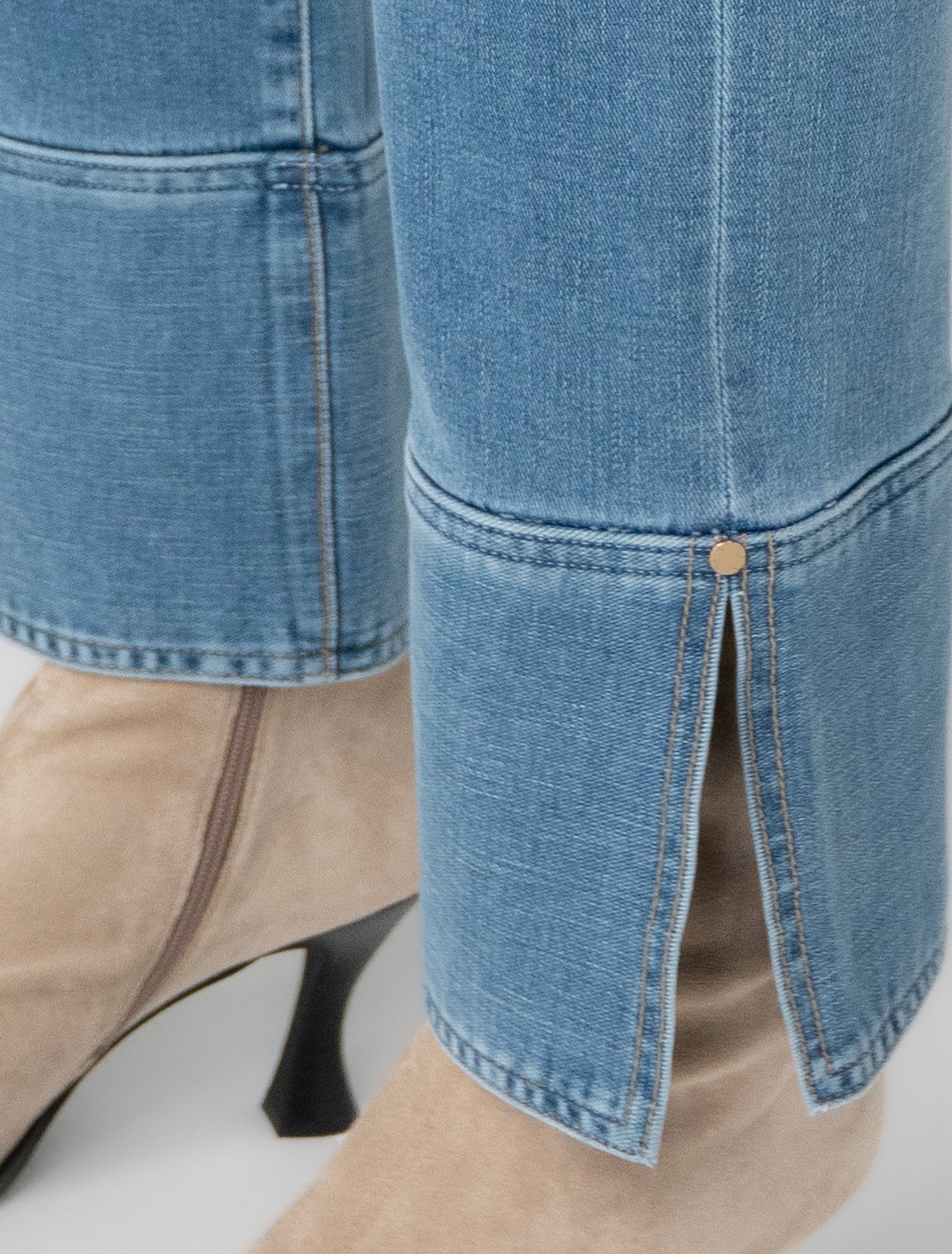 Kennedy Straight Leg 30" with Cuff and Slit