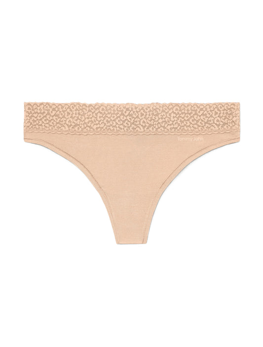 Second Skin Lace Waist Thong