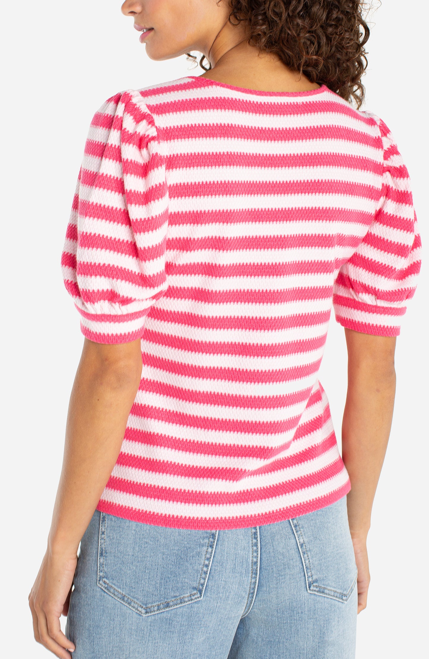 Half Sleeve Scoop Neck Knit Top