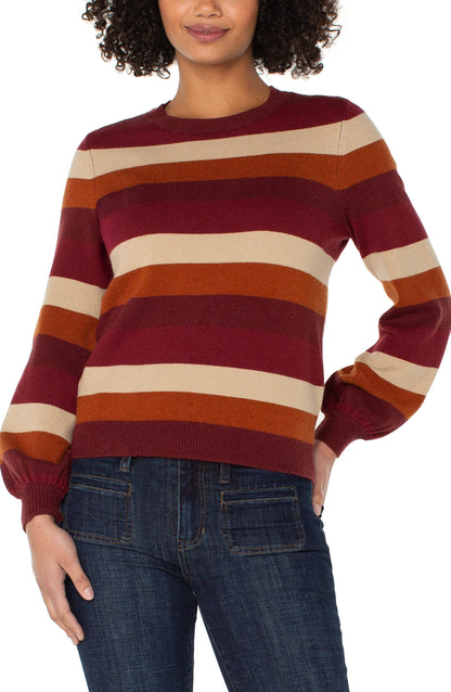 Striped Crew Neck Sweater