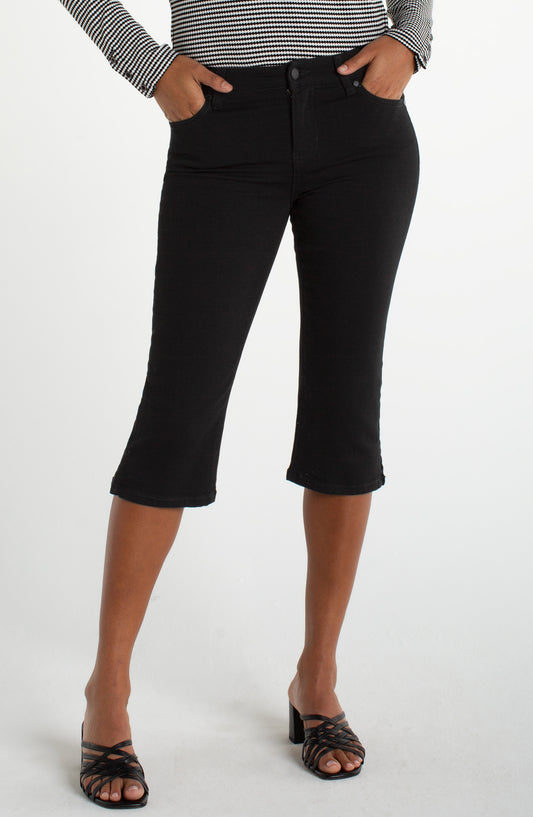 Capri with Slit Detail - 17in Inseam