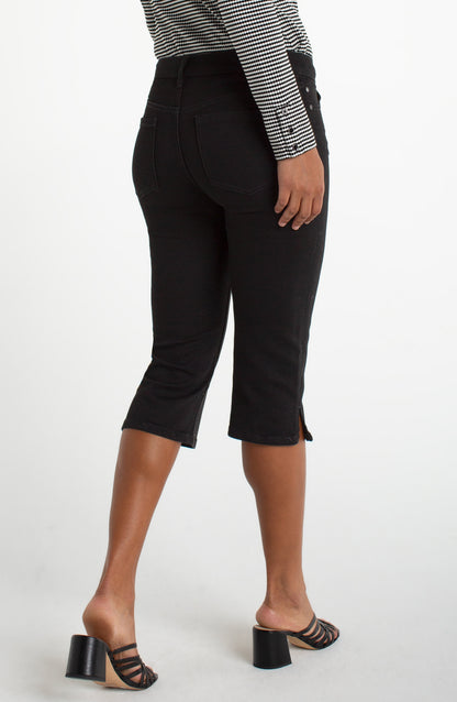 Capri with Slit Detail - 17in Inseam