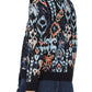 Long-sleeve Crew Neck Jacquard Sweater