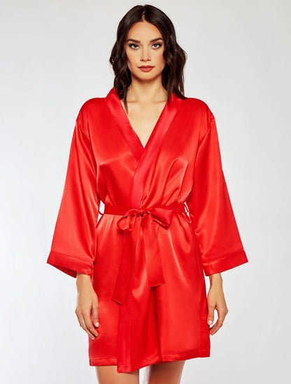 Satin Marina Short Robe