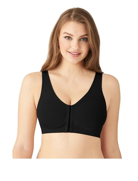 835475 B-Smooth front close clasp bralette in black