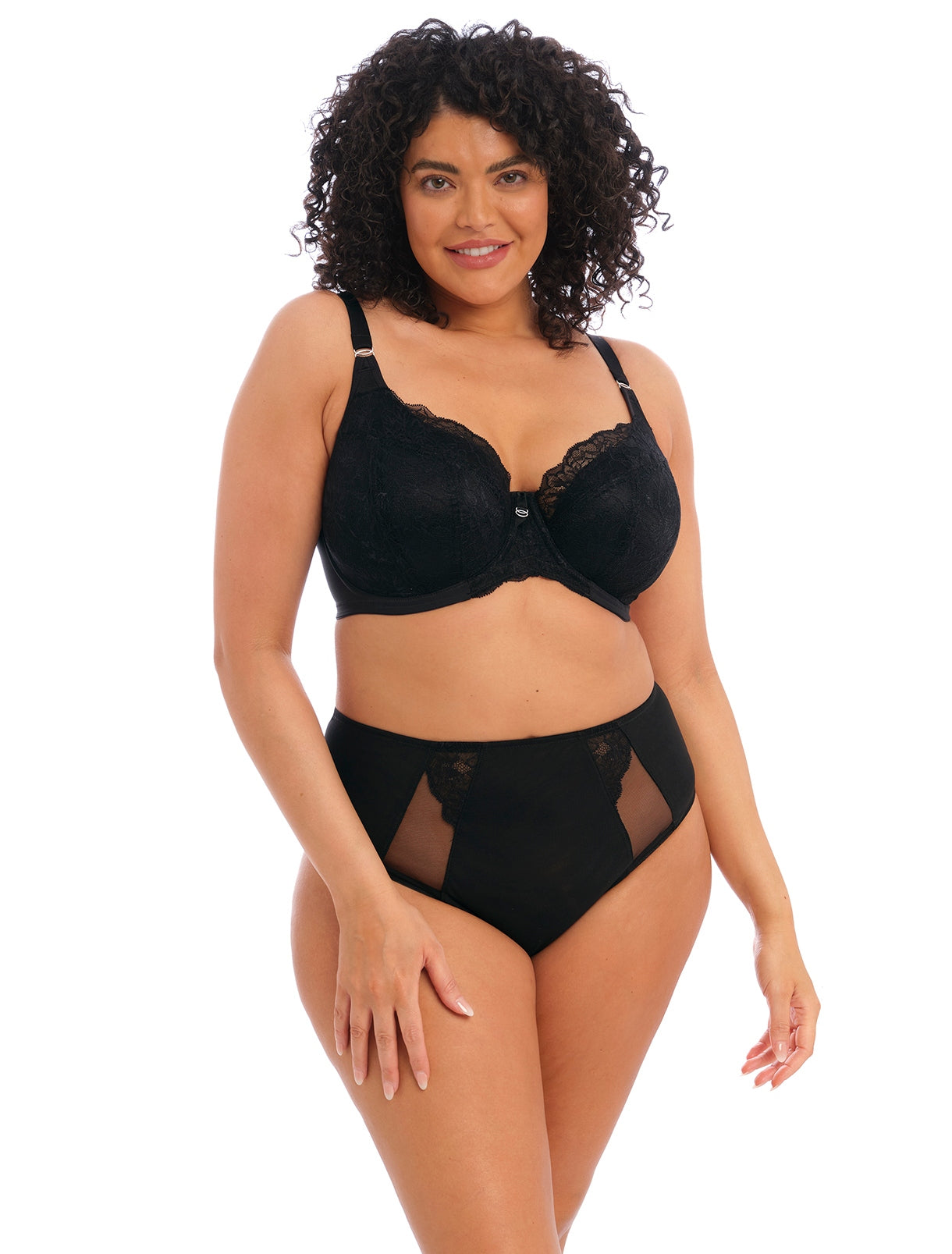 Elomi Brianna EL8081 Black Padded Half Cup